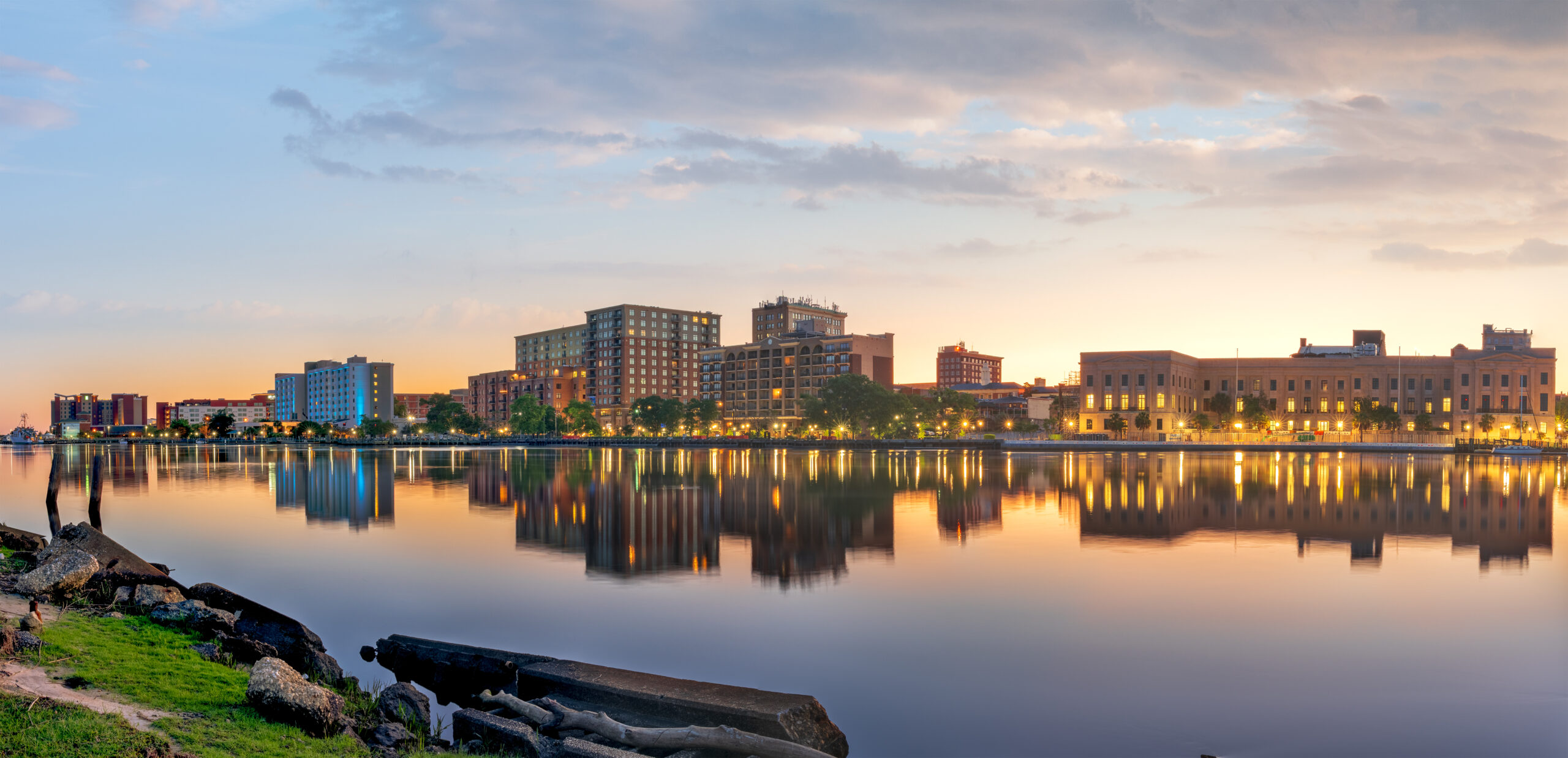 Norfolk waterfront skyline